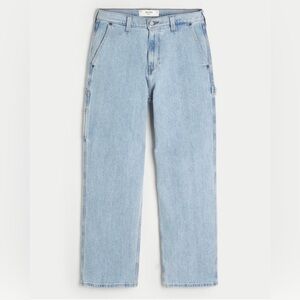 Men’s Hollister Light Wash Baggy Painter Jeans